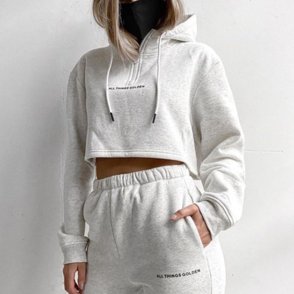 all things golden grey hoodie